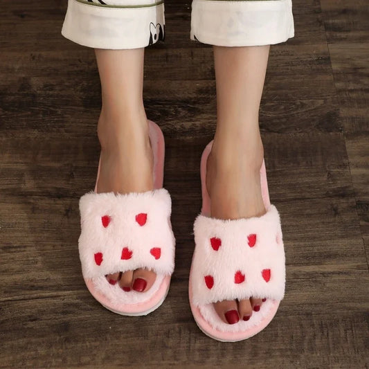 Cozy Heart Home Slippers
