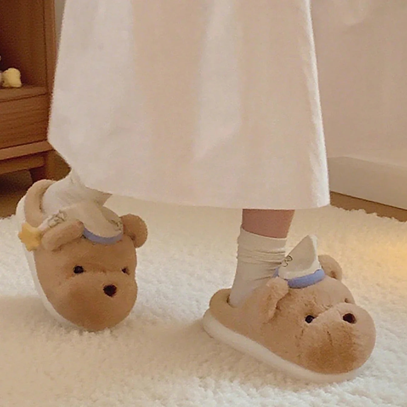 Cozy Bear House Slippers