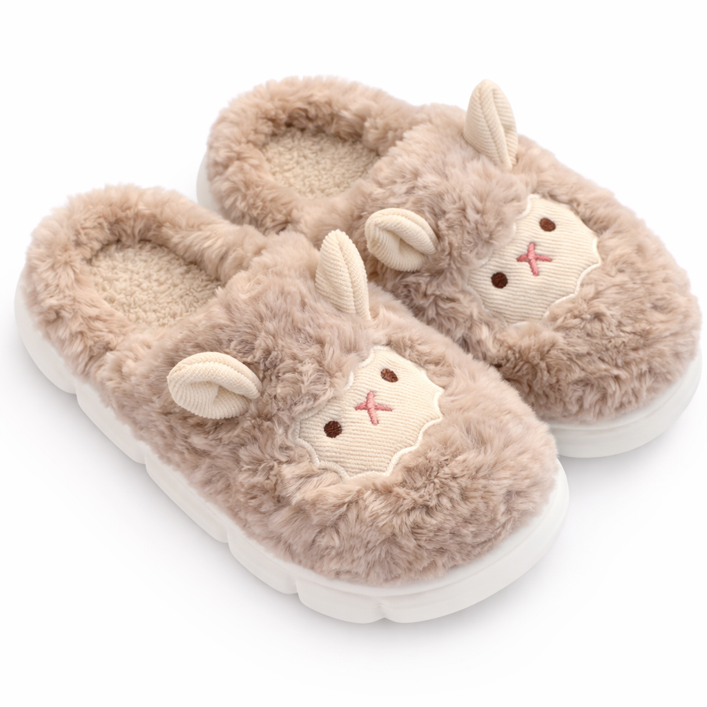 Fluffy Sheep Slippers
