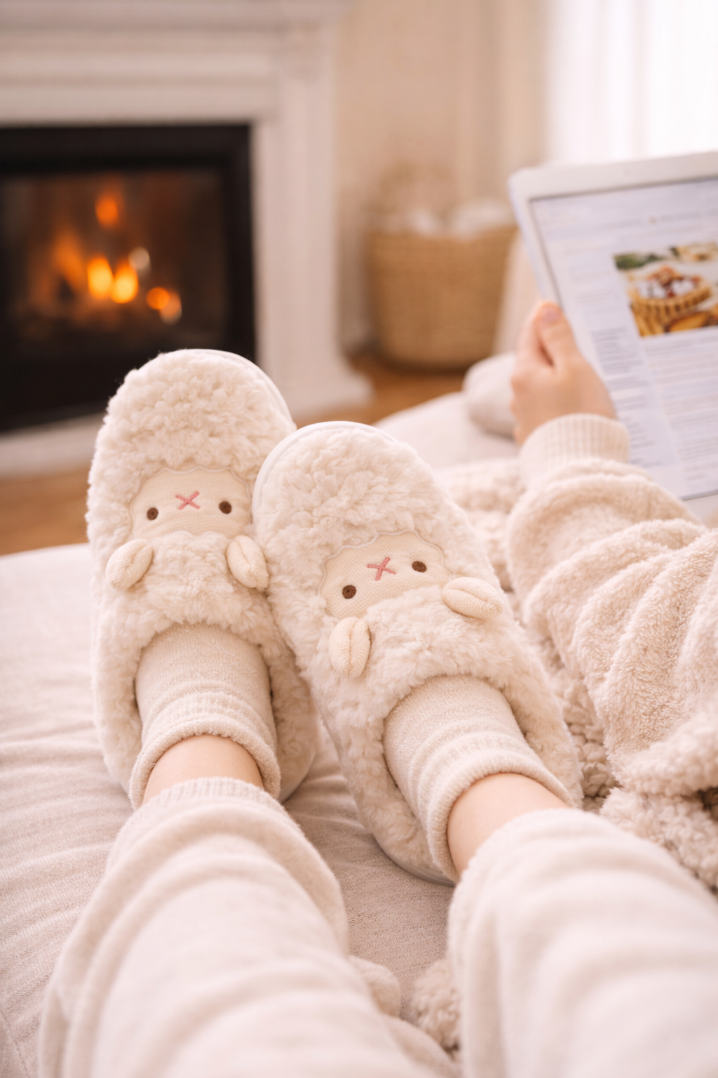 Fluffy Sheep Slippers