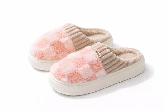 Cozy Winter Plaid Slippers