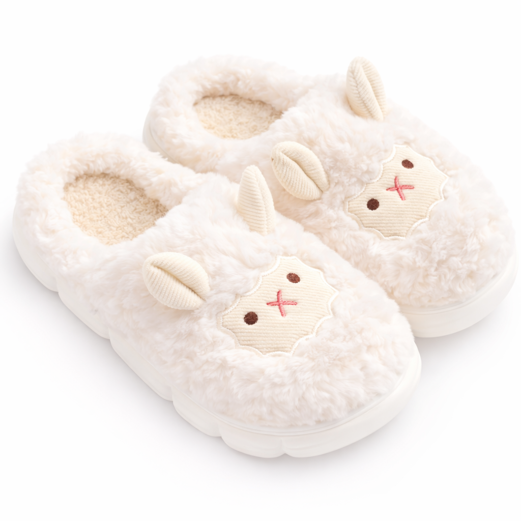 Fluffy Sheep Slippers