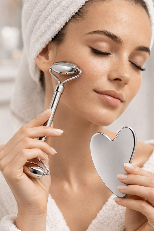 Glowing Skin Facial Roller Set