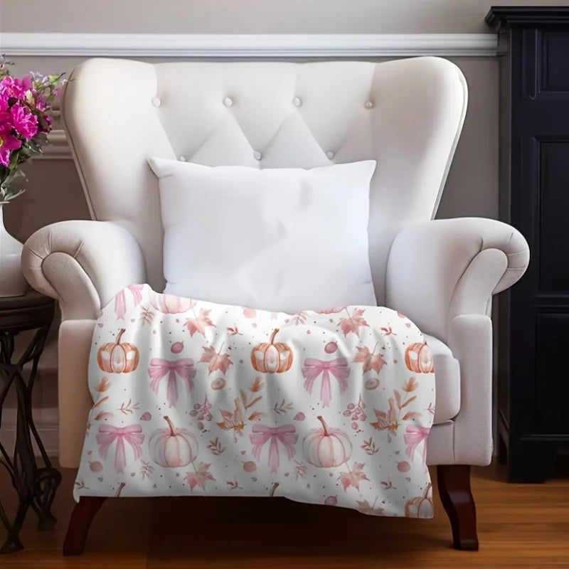 Cozy Pink Harvest Blanket