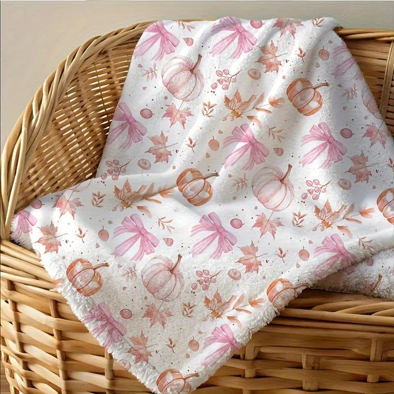 Cozy Pink Harvest Blanket