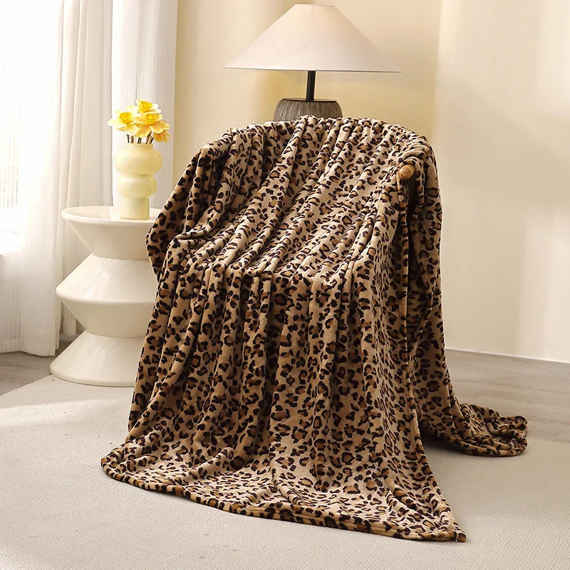 Cozy Leopard Print Blanket