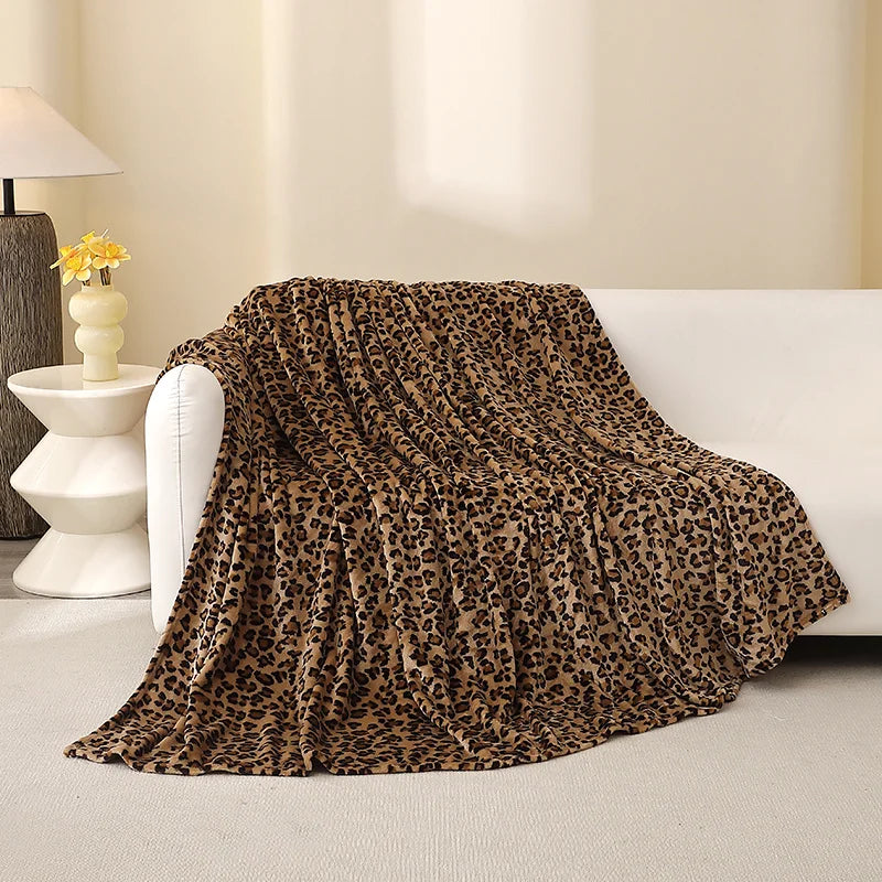 Cozy Leopard Print Blanket