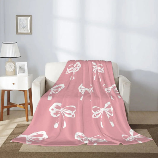 Pink Bow Cozy Blanket