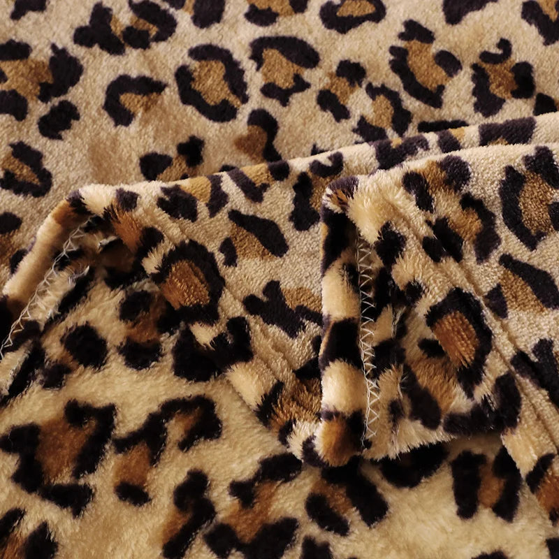 Cozy Leopard Print Blanket