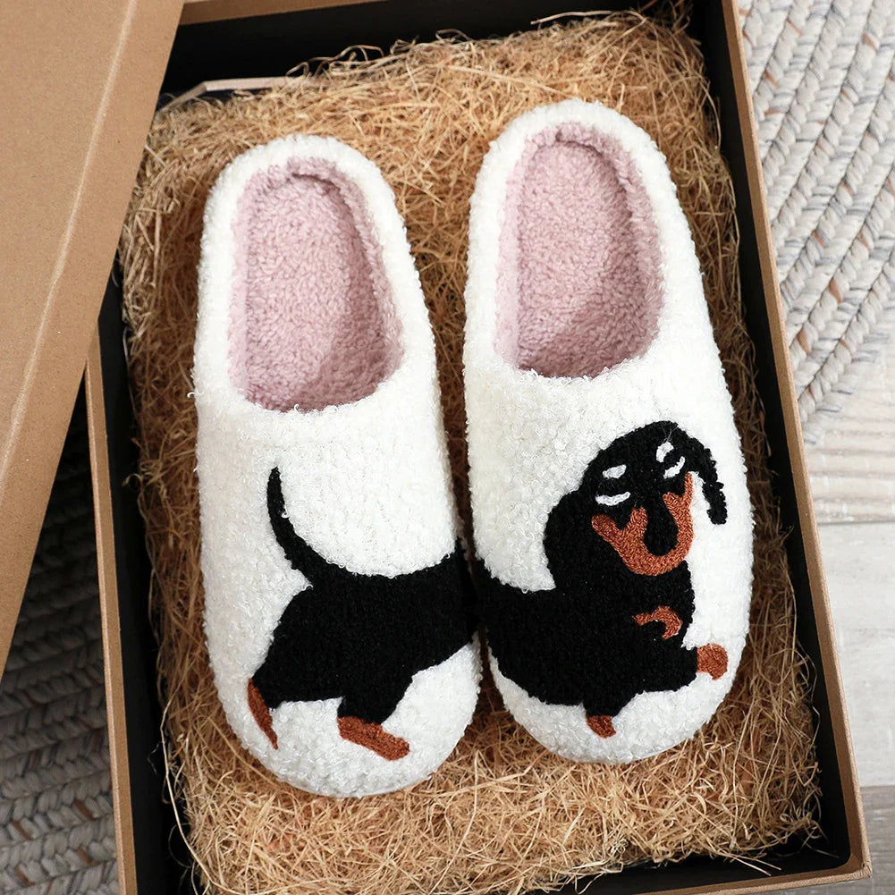 Cozy Dachshund Slippers