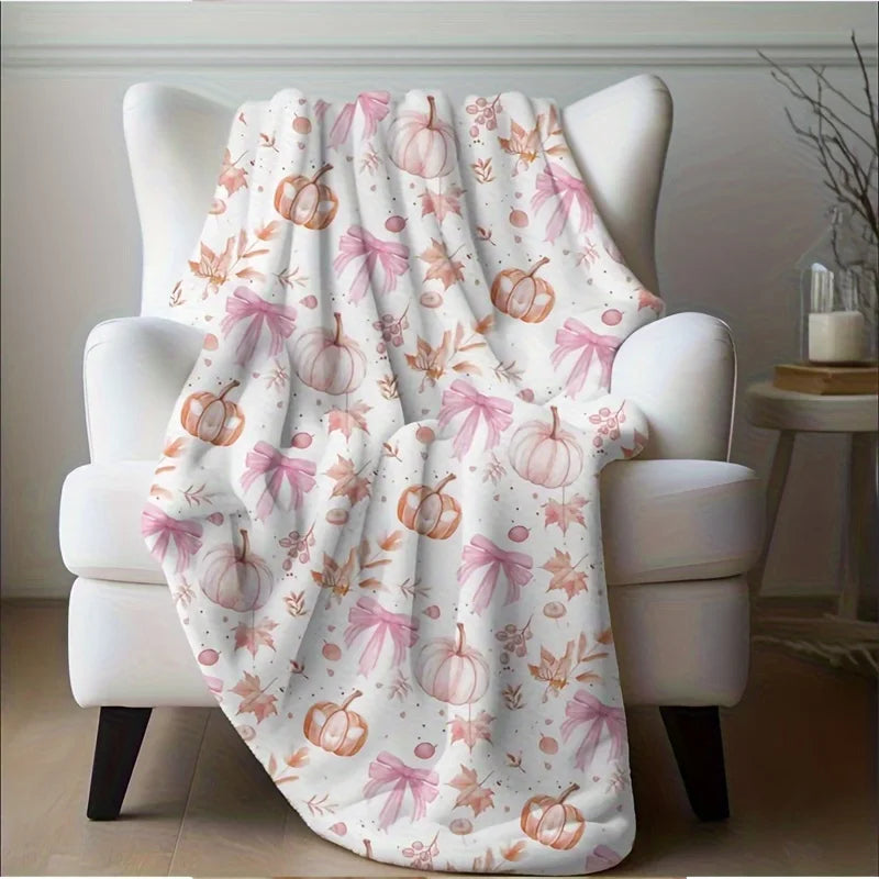Cozy Pink Harvest Blanket