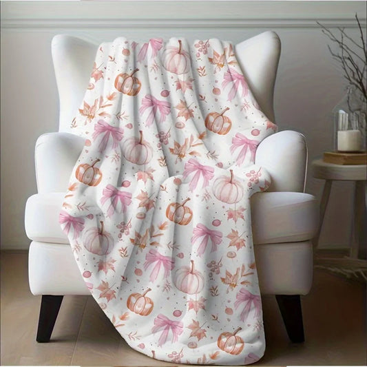 Cozy Pink Harvest Blanket