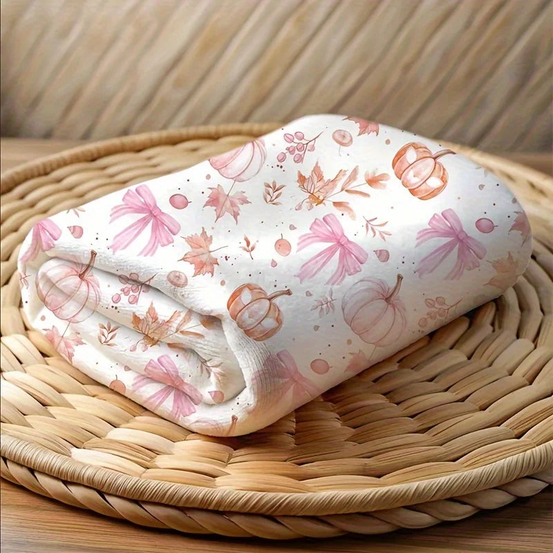 Cozy Pink Harvest Blanket
